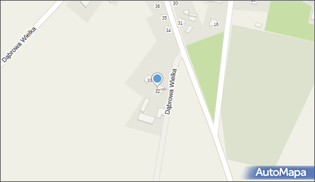 Dąbrowa Wielka, Dąbrowa Wielka, 32, mapa Dąbrowa Wielka