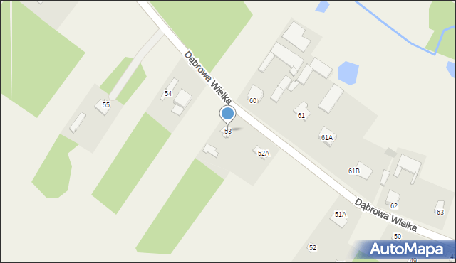 Dąbrowa Wielka, Dąbrowa Wielka, 53, mapa Dąbrowa Wielka