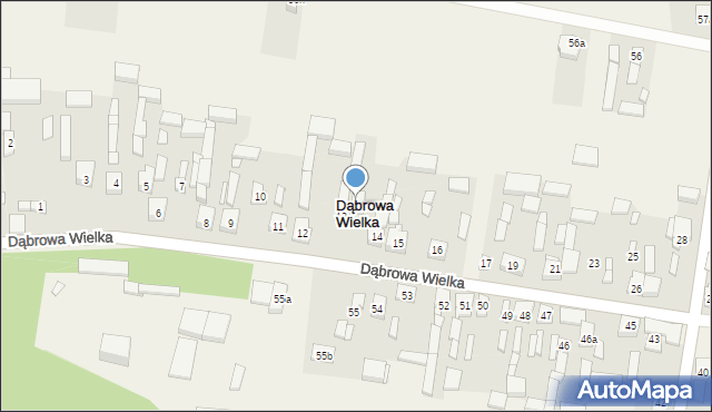 Dąbrowa Wielka, Dąbrowa Wielka, 13a, mapa Dąbrowa Wielka