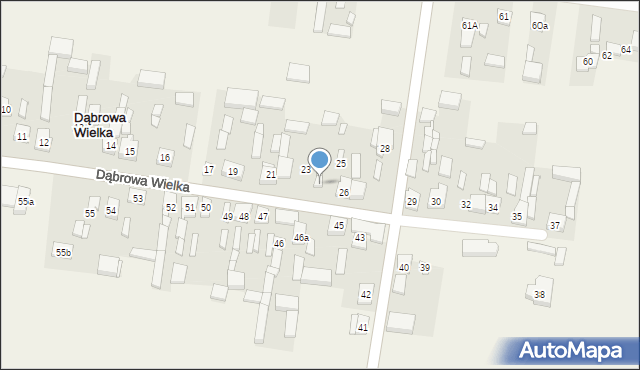 Dąbrowa Wielka, Dąbrowa Wielka, 24, mapa Dąbrowa Wielka