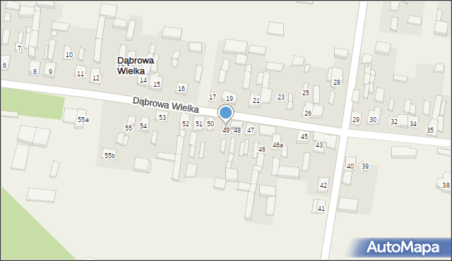 Dąbrowa Wielka, Dąbrowa Wielka, 49, mapa Dąbrowa Wielka
