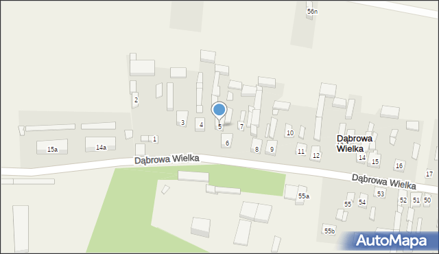 Dąbrowa Wielka, Dąbrowa Wielka, 5, mapa Dąbrowa Wielka
