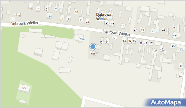 Dąbrowa Wielka, Dąbrowa Wielka, 55b, mapa Dąbrowa Wielka