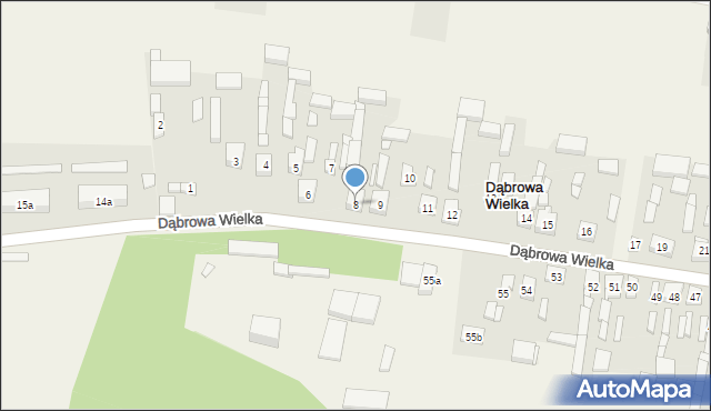 Dąbrowa Wielka, Dąbrowa Wielka, 8, mapa Dąbrowa Wielka