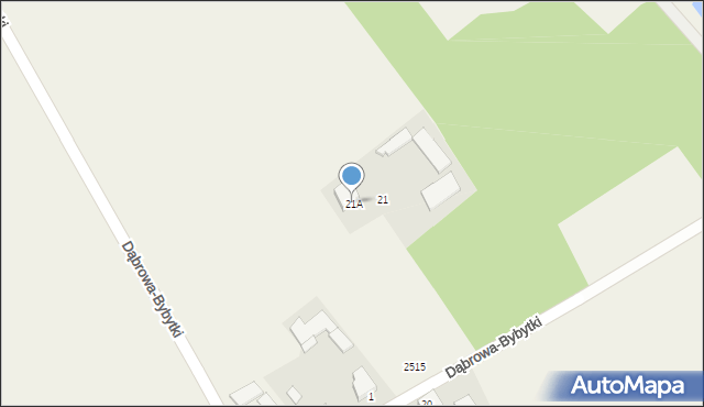 Dąbrowa-Wilki, Dąbrowa-Wilki, 21A, mapa Dąbrowa-Wilki