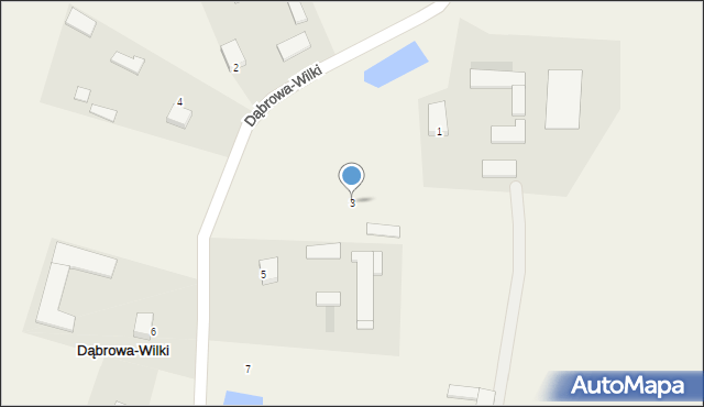 Dąbrowa-Wilki, Dąbrowa-Wilki, 3, mapa Dąbrowa-Wilki