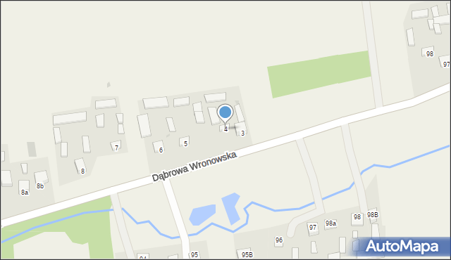 Dąbrowa Wronowska, Dąbrowa Wronowska, 4, mapa Dąbrowa Wronowska