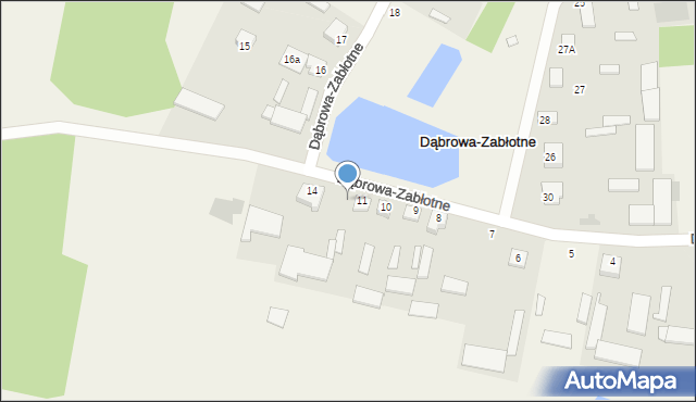 Dąbrowa-Zabłotne, Dąbrowa-Zabłotne, 12, mapa Dąbrowa-Zabłotne