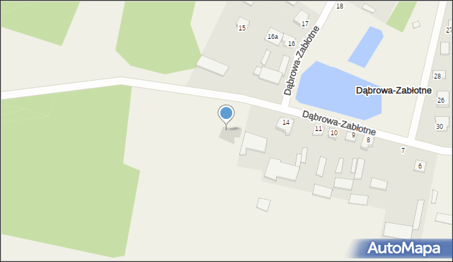 Dąbrowa-Zabłotne, Dąbrowa-Zabłotne, 14a, mapa Dąbrowa-Zabłotne