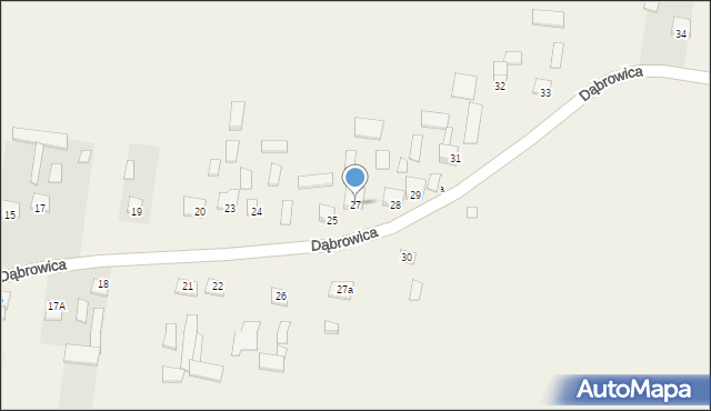 Dąbrowica, Dąbrowica, 27, mapa Dąbrowica