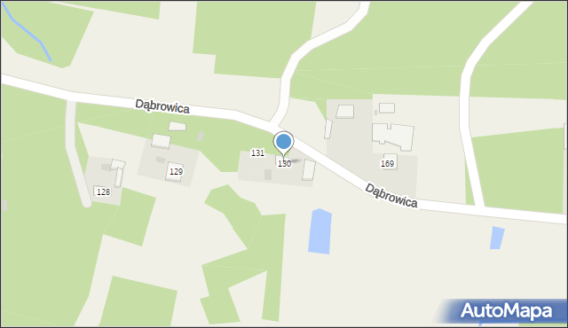 Dąbrowica, Dąbrowica, 130, mapa Dąbrowica