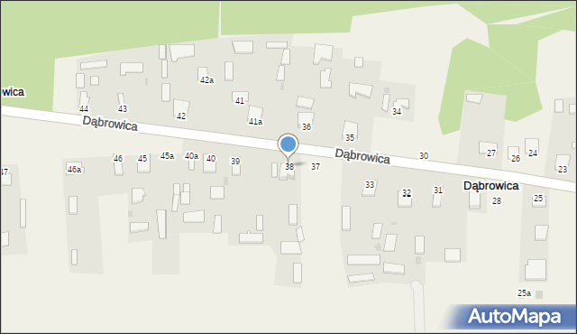 Dąbrowica, Dąbrowica, 38, mapa Dąbrowica