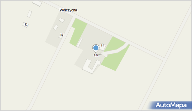 Dąbrowica Duża, Dąbrowica Duża, 84A, mapa Dąbrowica Duża