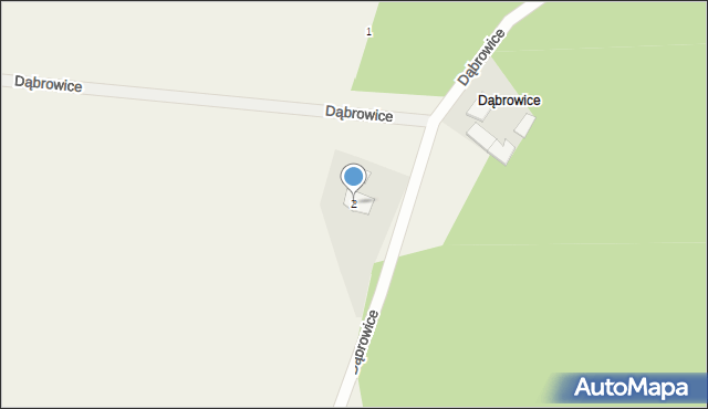 Dąbrowice, Dąbrowice, 2, mapa Dąbrowice