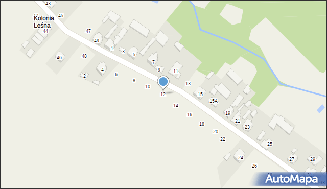 Dąbrowice, Dąbrowice, 12, mapa Dąbrowice