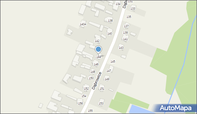 Dąbrowice, Dąbrowice, 144, mapa Dąbrowice