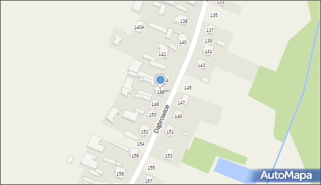 Dąbrowice, Dąbrowice, 146, mapa Dąbrowice