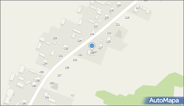 Dąbrowice, Dąbrowice, 229, mapa Dąbrowice