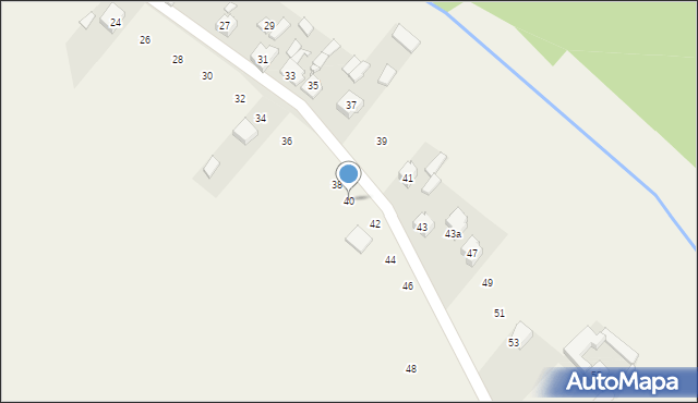 Dąbrowice, Dąbrowice, 40, mapa Dąbrowice