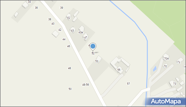 Dąbrowice, Dąbrowice, 51, mapa Dąbrowice