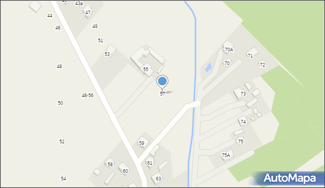 Dąbrowice, Dąbrowice, 57, mapa Dąbrowice