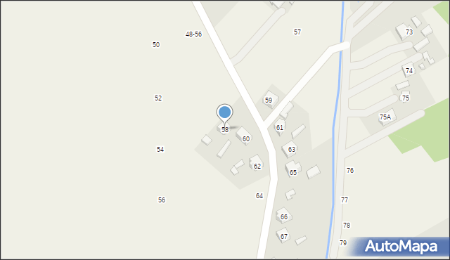 Dąbrowice, Dąbrowice, 58, mapa Dąbrowice