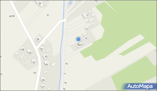 Dąbrowice, Dąbrowice, 75A, mapa Dąbrowice