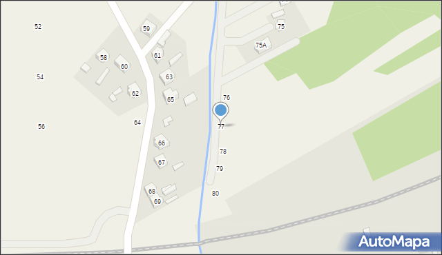 Dąbrowice, Dąbrowice, 77, mapa Dąbrowice