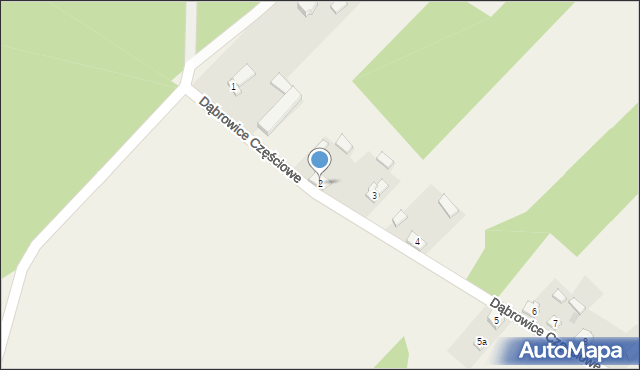 Dąbrowice Częściowe, Dąbrowice Częściowe, 2, mapa Dąbrowice Częściowe