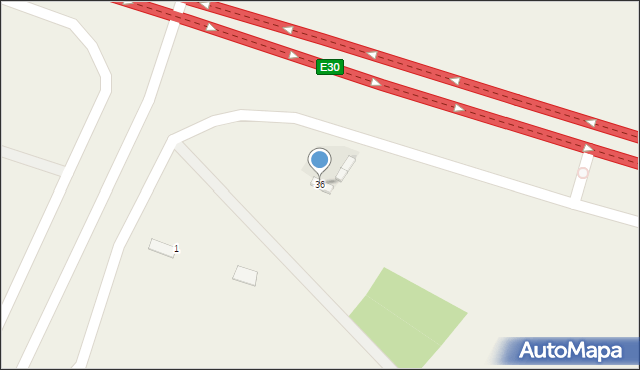 Dąbrowice Częściowe, Dąbrowice Częściowe, 36, mapa Dąbrowice Częściowe