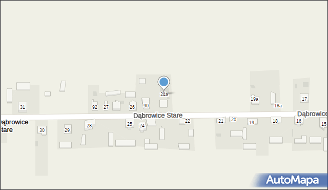 Dąbrowice Stare, Dąbrowice Stare, 24a, mapa Dąbrowice Stare