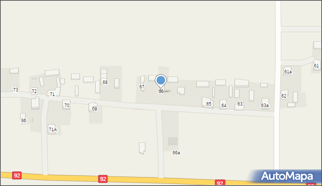 Dąbrowice Stare, Dąbrowice Stare, 66b, mapa Dąbrowice Stare