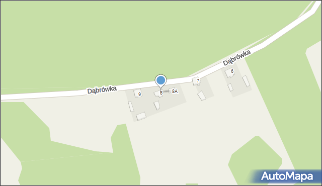 Dąbrówka, Dąbrówka, 8, mapa Dąbrówka