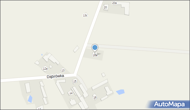 Dąbrówka, Dąbrówka, 16a, mapa Dąbrówka