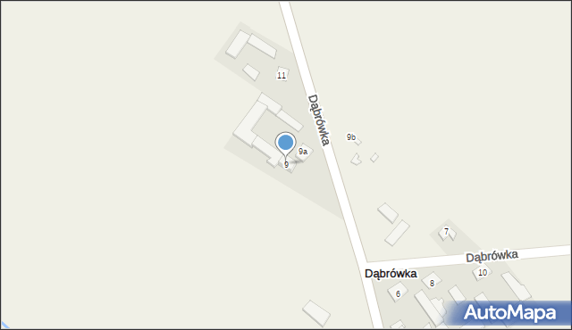 Dąbrówka, Dąbrówka, 9, mapa Dąbrówka