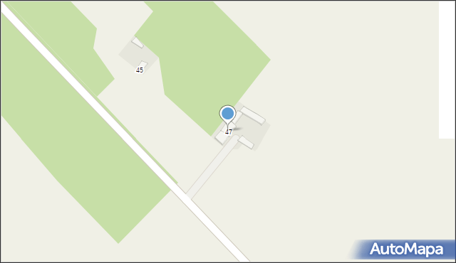 Dąbrówka, Dąbrówka, 47, mapa Dąbrówka