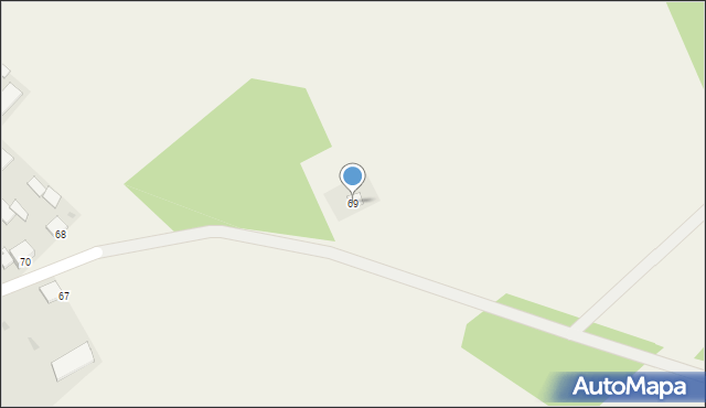 Dąbrówka, Dąbrówka, 69, mapa Dąbrówka