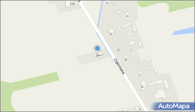 Dąbrówka, Dąbrówka, 29A, mapa Dąbrówka