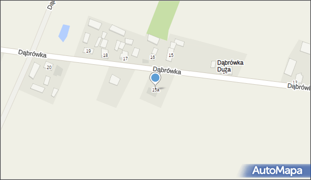 Dąbrówka, Dąbrówka, 15a, mapa Dąbrówka