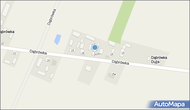 Dąbrówka, Dąbrówka, 17, mapa Dąbrówka