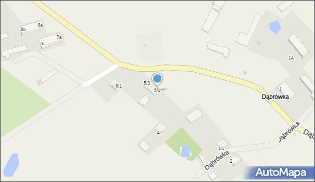 Dąbrówka, Dąbrówka, 5/1, mapa Dąbrówka