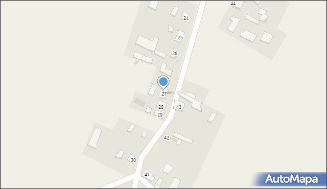 Dąbrówka, Dąbrówka, 27, mapa Dąbrówka