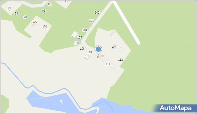 Dąbrówka, Dąbrówka, 110, mapa Dąbrówka