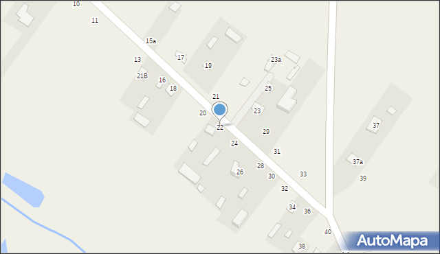 Dąbrówka, Dąbrówka, 22, mapa Dąbrówka