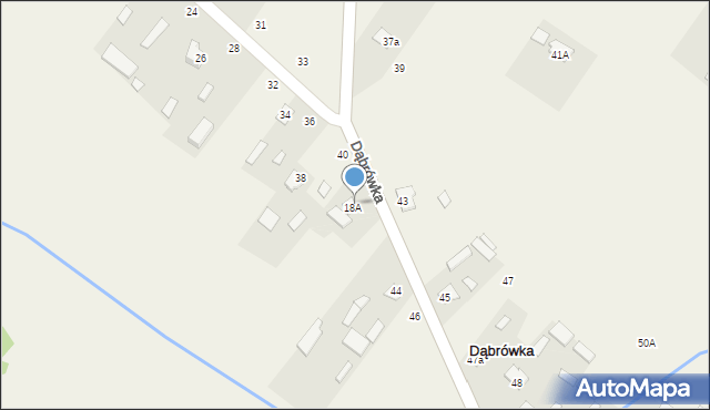 Dąbrówka, Dąbrówka, 42, mapa Dąbrówka