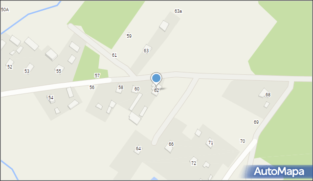 Dąbrówka, Dąbrówka, 62, mapa Dąbrówka