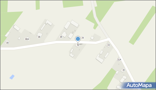 Dąbrówka, Dąbrówka, 32, mapa Dąbrówka