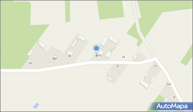 Dąbrówka, Dąbrówka, 36, mapa Dąbrówka