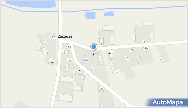 Dąbrówka, Dąbrówka, 49, mapa Dąbrówka