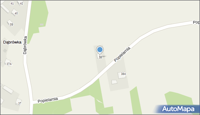 Dąbrówka, Dąbrówka, 38, mapa Dąbrówka